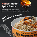 HealSpot High Protein Spicy Chicken Ramen,Dry Tossed Noodles,More 31g Plant-Based Protein Pasta,Low Fat,Low Carb,Non-GMO,Keto & Vegan