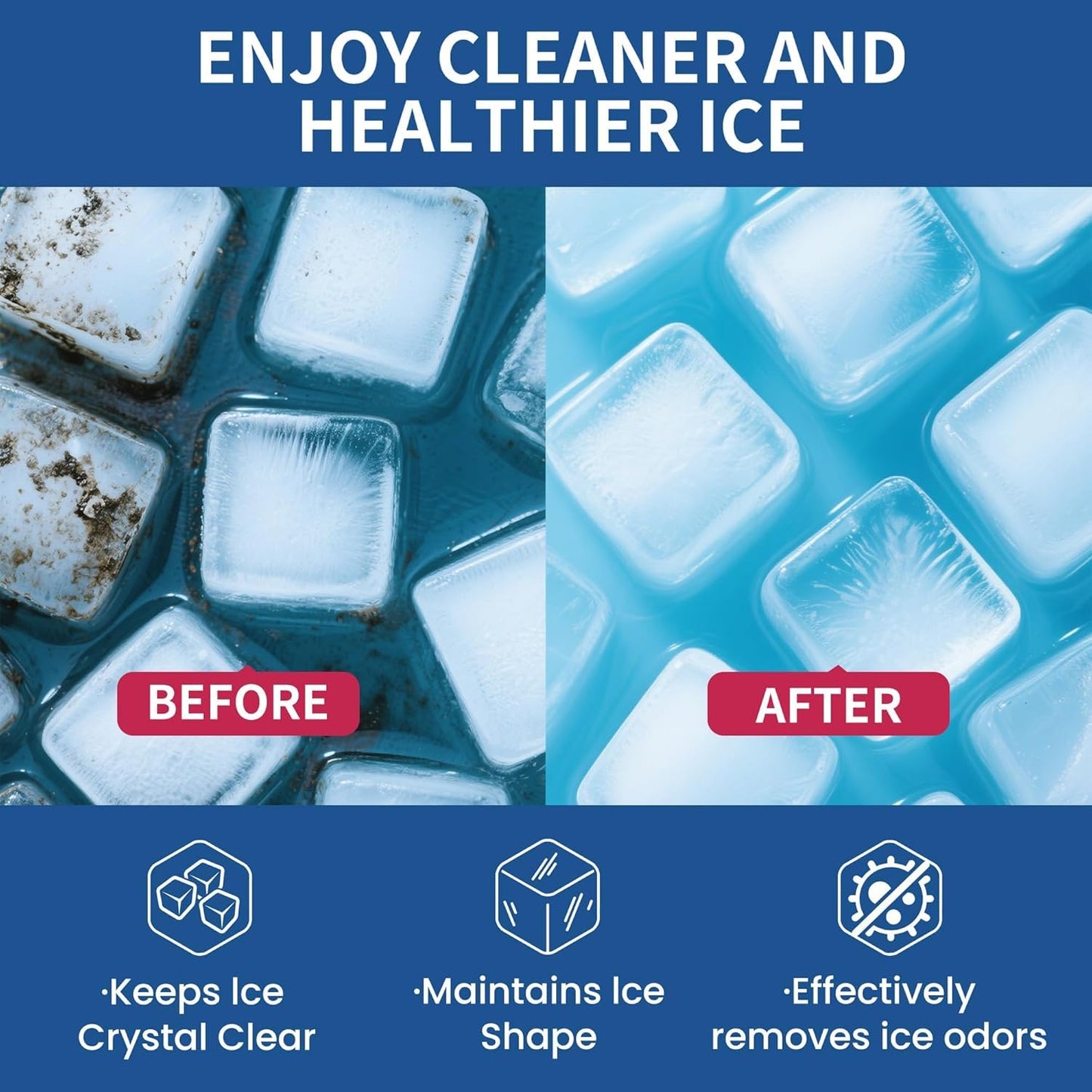Ice Machine Cleaner Maker Descaler - 16 fl oz ice maker Descaler Cleaner Compatible with Opal, Kitchenaid, GE Profile,Nickel Safe Scale Remover