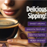 VitaCup Mushroom Coffee Pods, Boost Focus & Immunity w/Lions Mane, Chaga, B Vitamins, D3 for Memory & Clarity, Medium Roast, Single Serve Pod