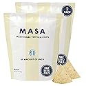 MASA Chips White Corn Tortilla Chips Cooked in Beef Tallow - Seed Oil Free Snack, 2pk×5 oz each- Handmade with Only Naturally Grown White Corn & Sea