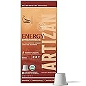 Artizan Organic Cordyceps Mushroom Coffee Pods for Nespresso Original Line | Steady Energy + Stamina | 10 Compostable Espresso Capsules