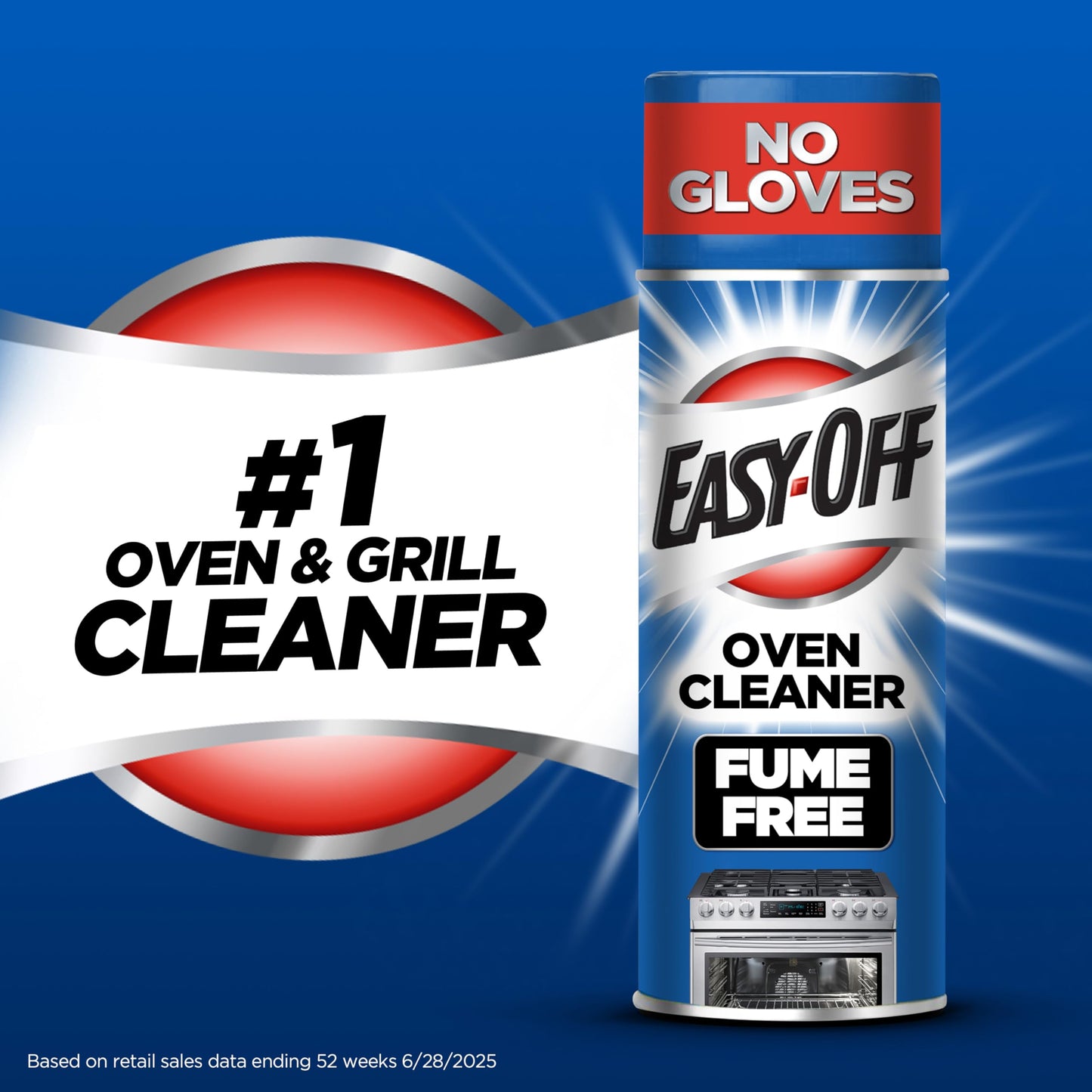 Easy-Off Fume Free Oven Cleaner Foam, Removes Grease & Burned-On Food, For Ovens, Air Fryers & More 14.5oz