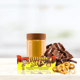 Sweetzo - Chocolate and Peanut Butter Covered Pretzel Sticks with Swirl Sticker, Boyer's Jimmie Stix, Sweet and Salty Treat, 2 per Sleeve, 1.8 Ounces