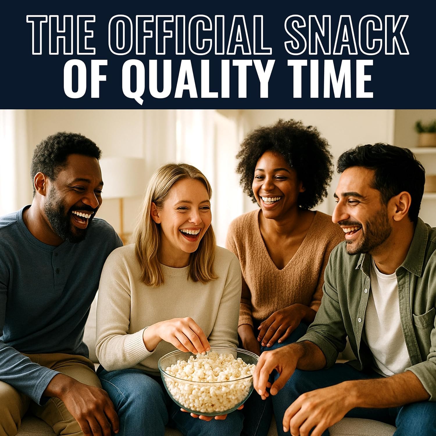 Renée’s Cheesy Caramel Collision™ Connoisseur Popcorn™ - buttery caramel corn drenched in bold Wisconsin cheddar - satisfies sweet and cheesy popcorn