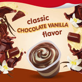 Snack Pack Pie Pudding Chocolate and Vanilla, 13 Oz, 4 Ct Cups