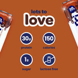Nurri - 30g Protein Ultra Filtered Milk Shake - Mocha- with Caffeine for Energy, Lactose Free, Low Sugar, 150 Calories, 10 Vitamins and Minerals - 11