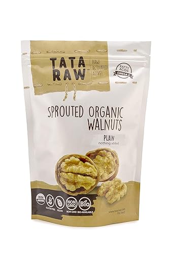 TATA RAW - Sprouted Organic Walnuts - PLAIN. Nothing added -5 lb. Soaked & Air dried SUPER QUALITY. Raw. Alive. Activated. Fresh…