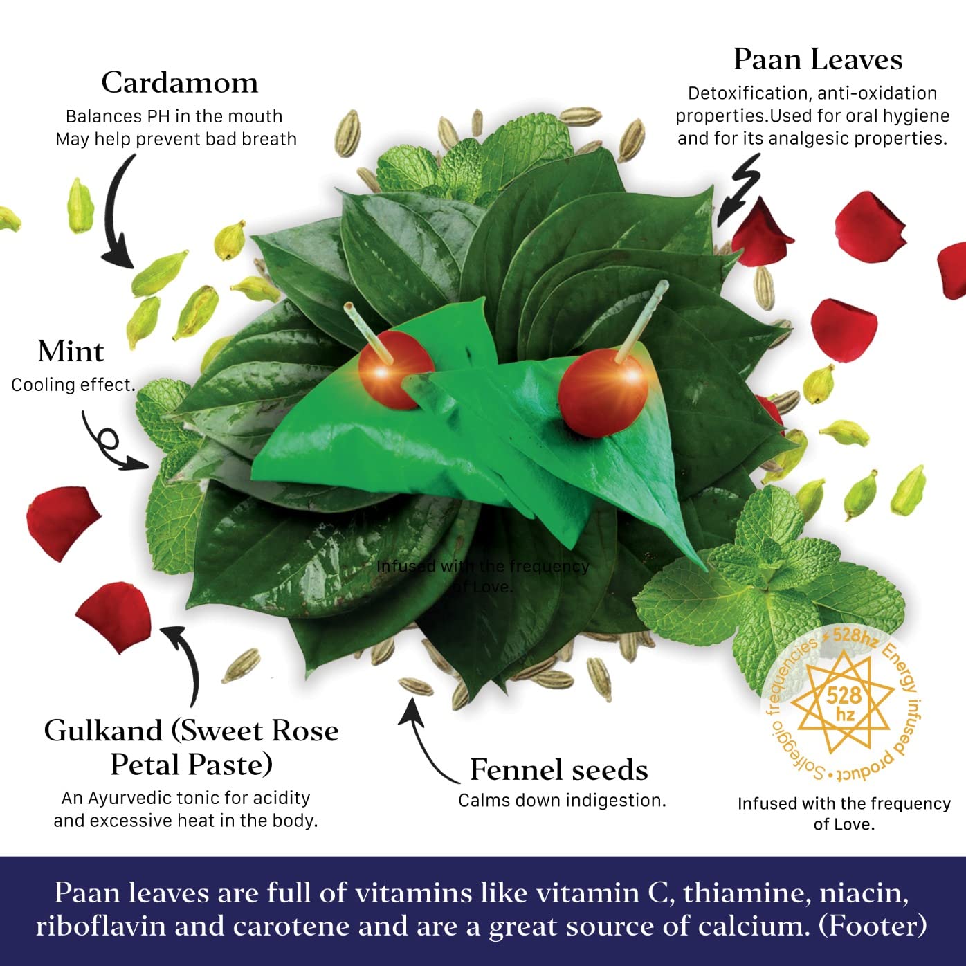 Aryaa Organic Calcutta Paan 8.75oz (250gm)- Elevate Your Snacking Experience | 100% Natural | Digestive Delight | Energy Infused | Vegan |