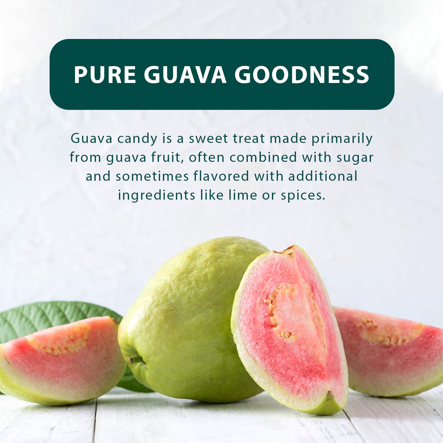 Hongyuan Guava Candy, 12.3 oz (Pack of 5) Asian Guava Fruit Hard Candy, Sweet & Tangy Tropical Flavor, Individually Wrapped