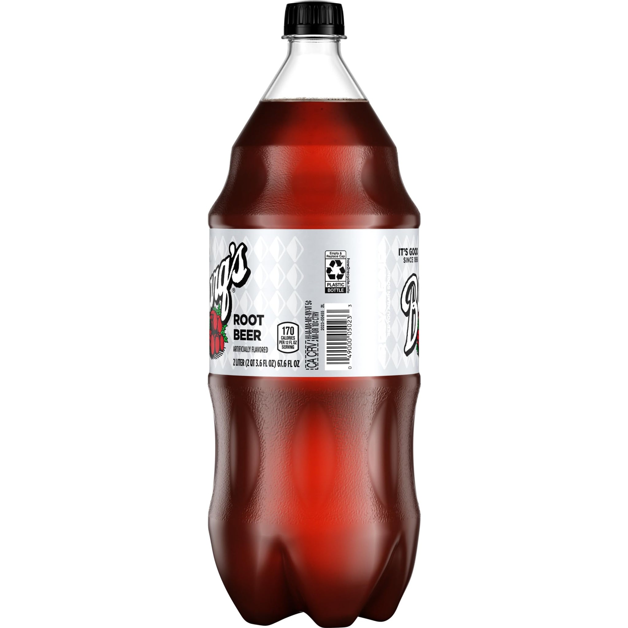 Barq's Root Beer Soda, 67.6 Fl Oz Bottle