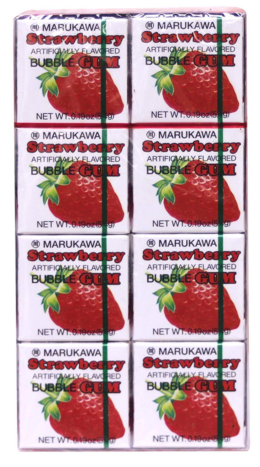 Marukawa Bubble Gum Strawberry 1.52oz (9 Pack)