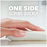 Scotch-Brite Greener Clean Dual Action Scrub & Wipe, 2 Flexible Dish Cloths for Washing Dishes and Kitchen, Safe on Nonstick Pots and Pans, Glassware