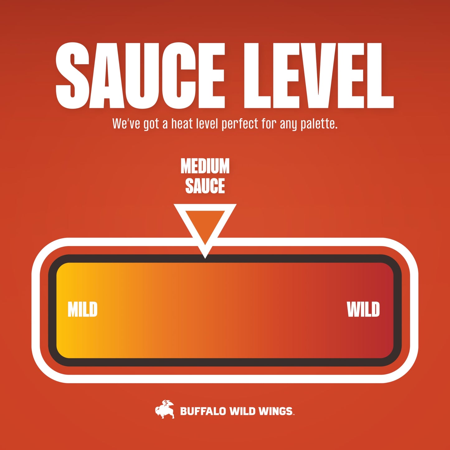 Buffalo Wild Wings Medium Buffalo Sauce, 12 fl. oz., Perfect Dipping Sauce, Chicken Marinade, Wing Seasoning and Burger Topping, Enjoy a Medium