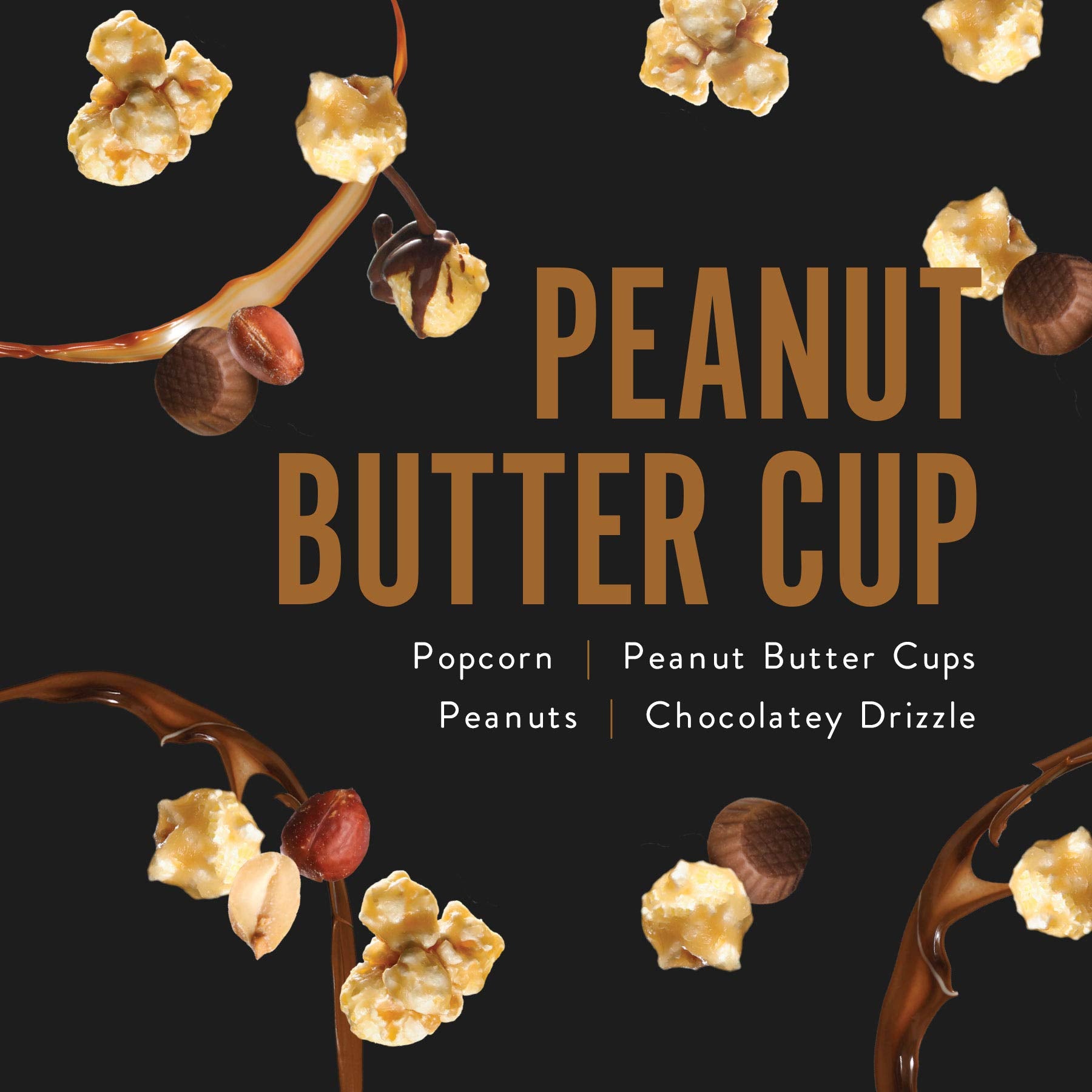 Funky Chunky Peanut Butter Cup 19 oz Jumbo Bag of Gourmet Chocolate Popcorn