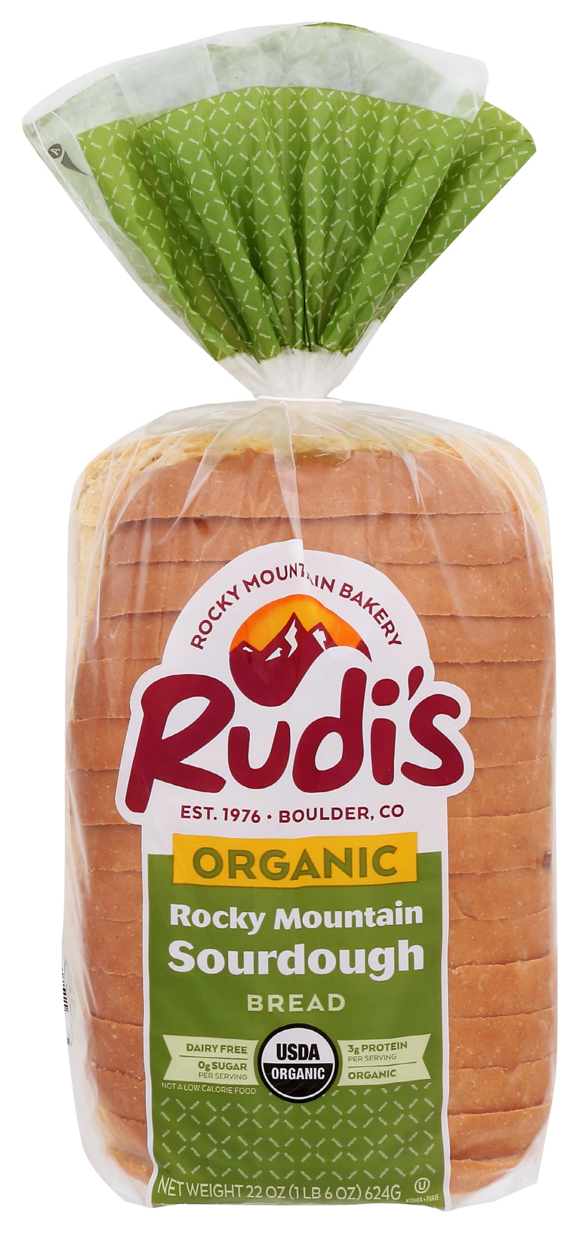 Rudis Bakery Organic Mountain Sourdough Bread, 22 OZ