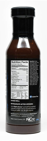 Elijah's Xtreme Bourbon Infused Blueberry Chipotle BBQ Sauce & Marinade - BBQ Sauce 12 FL OZ