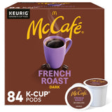 McCafe French Roast, Keurig Single Serve K-Cup Pods, Dark Roast Coffee Pods, 84 Count