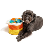 Midlee Candy Corn Rope Basket (Large)