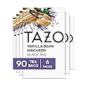 TAZO Dessert Delights Vanilla Bean Macaron Tea Bags, Sugar Free and Zero Calories, 90 Total Tea Bags (15ct - Pack of 6)