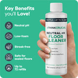 Think Crucial 72x Uses SUPER Concentrate Compatible with Roborock® Dyad & Dyad Pro - 6 oz Neutral pH Multi-Surface Floor Cleaning Solution