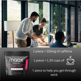 Maax Caffeine Energy Gum | 125mg of caffeine per piece | Fruit Punch | 125 total pieces per bag