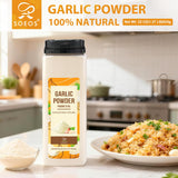 Soeos Garlic Powder, 22 oz (1.37lb) 624g, Pure Ground Garlic Seasoning, Aromatic & Flavorful, Versatile Cooking Spice for Meat, Seafood & Vegetables.