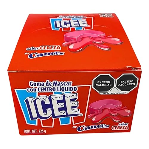 Canels Strawberry Gum with Liquid Center Cherry - 7.94 oz, 45 Pieces - Premium Fruit Gum for a Juicy and Flavorful Experience