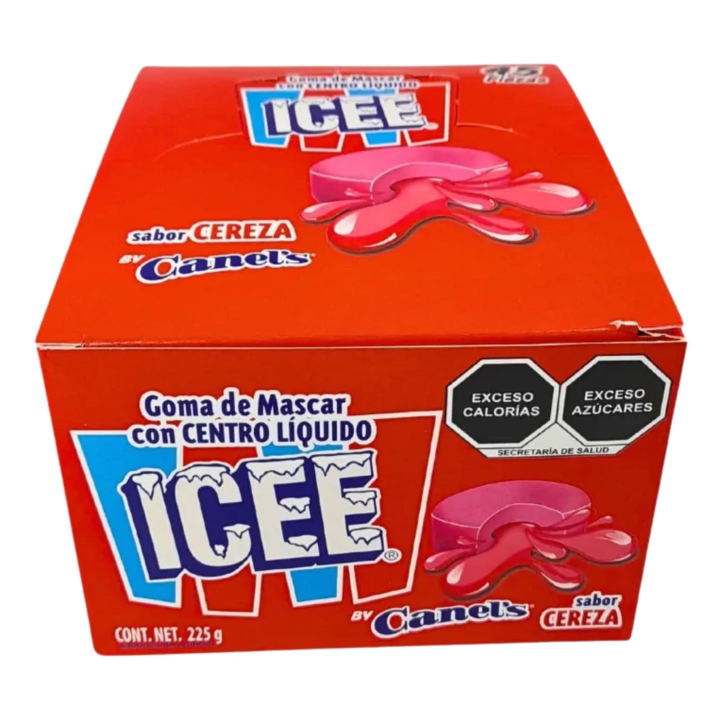 Canels Strawberry Gum with Liquid Center Cherry - 7.94 oz, 45 Pieces - Premium Fruit Gum for a Juicy and Flavorful Experience
