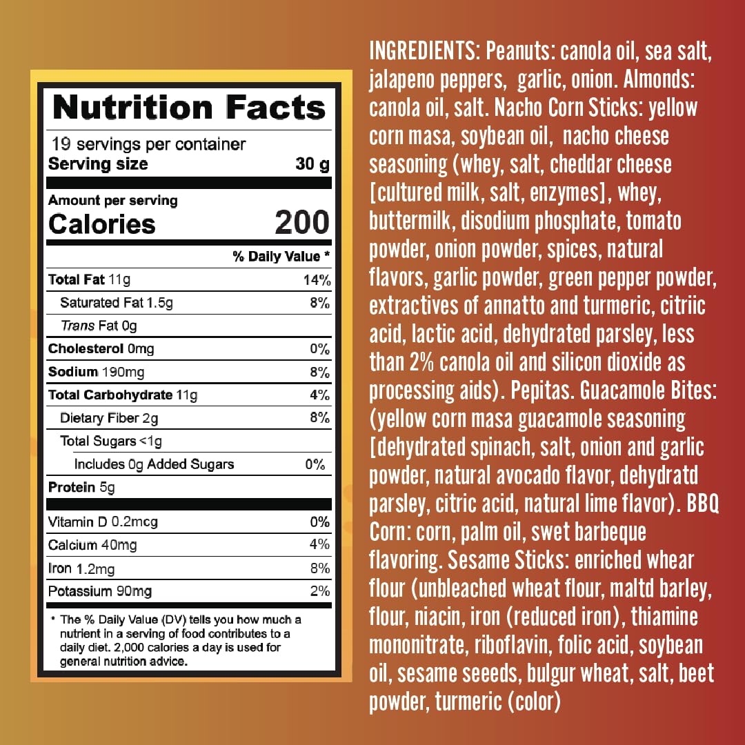 Germack® - Tex Mex Pub Mix Snack Medley (20oz Jar)
