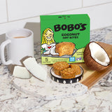 Bobo's Coconut Oat Bites, Simple Ingredients, Whole Grain Oats, Plant Based, Non-GMO, Gluten Free Breakfast Bars, Healthy Snacks for Adults & Kids (30