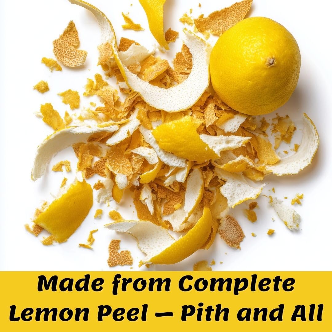 SavorSatch Lemon Peel Granules - 6oz Resealable Pouch | Certified Kosher, GMO-Free, Allergen-Free | Bulk Citrus Zest for Seasoning, Rubs, Marinades