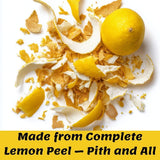 SavorSatch Lemon Peel Granules - 6oz Resealable Pouch | Certified Kosher, GMO-Free, Allergen-Free | Bulk Citrus Zest for Seasoning, Rubs, Marinades