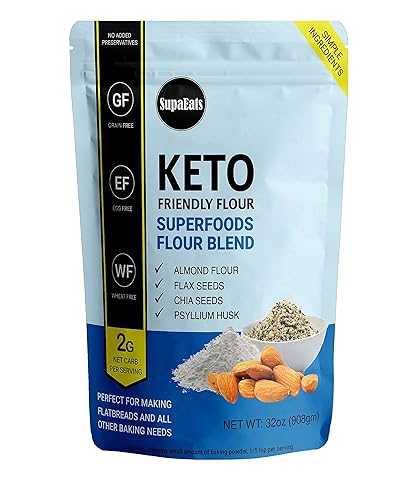 SupaEats Superseed Flour Blend, SupaEats Coconut Flour Blend, SupaEats Almond Flour Blend, 1 to 1 Gluten Free, Keto Friendly, Vegan, Low Carb Flour |