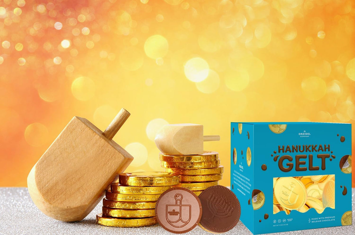 Hanukkah Chocolate Gelt, Nut-Free, Belgian Milk Chocolate Coins, Kosher Chanukah Gelt (10 Pounds (Bulk))