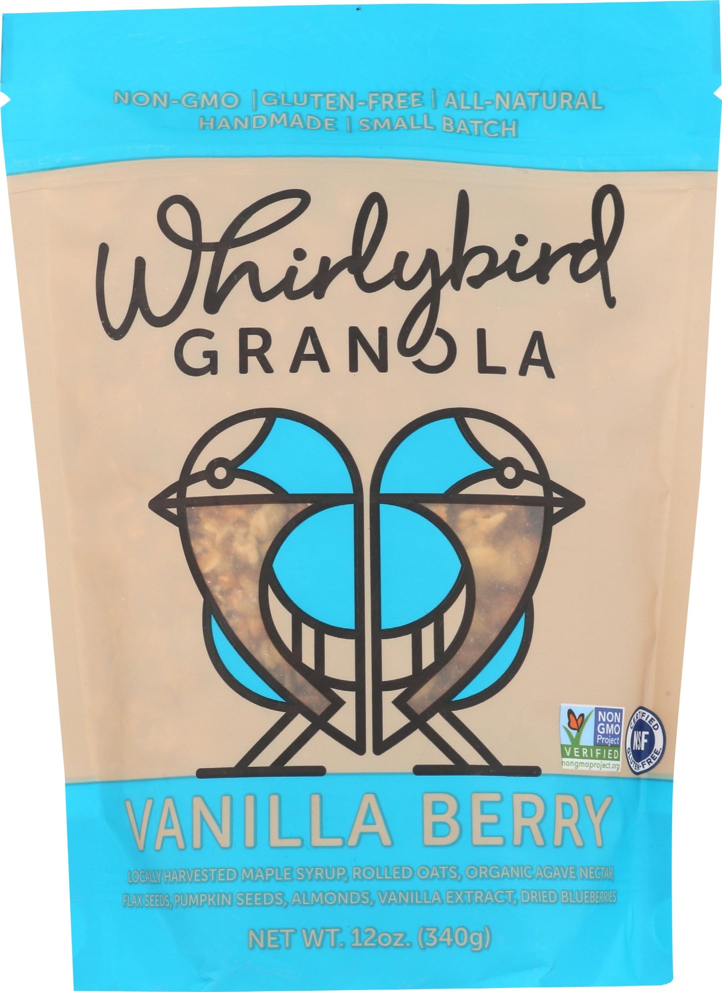 WHIRLYBIRD GRANOLA Granola Vanilla Berry, 12 OZ