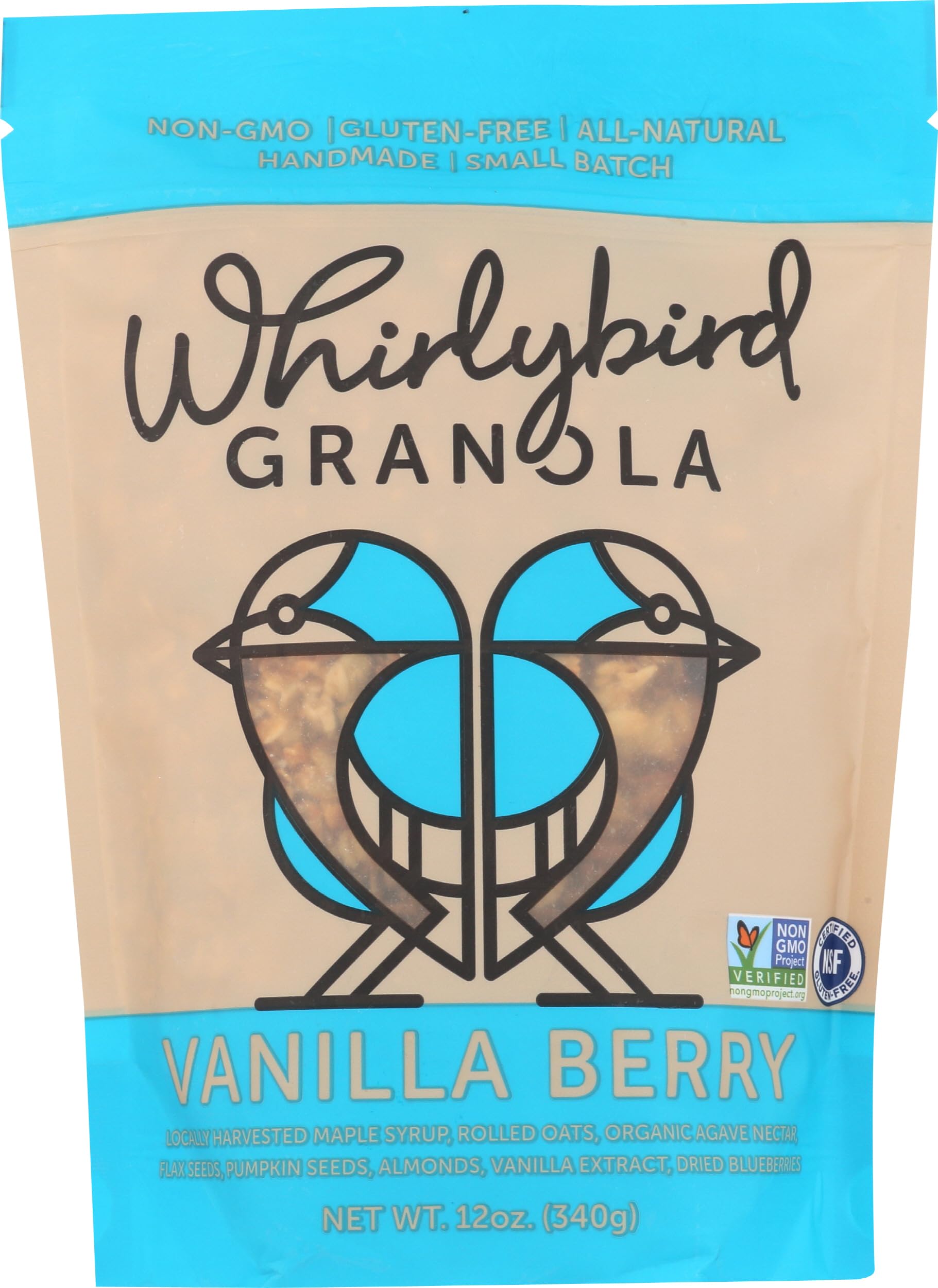 WHIRLYBIRD GRANOLA Granola Vanilla Berry, 12 OZ
