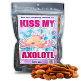 Kiss My Axolotl Trail Mix - Gourmet Snacks for Womens Gifts - Teen Stocking Stuffers Funny White Elephant Gifts USA