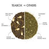 Teabox Premium Darjeeling Green Tea With Jasmine Flowers| 100% Whole Leaf & 0% Bitterness | Green Tea From The Himalayas | 50 Tea Bags (Low Caffeine)