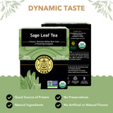 Buddha Teas - Organic Sage Leaf Tea - Herbal Tea - With Vitamins & Minerals - Clean Ingredients - Caffeine Free - OU Kosher - 18 Bleach-Free Tea Bags