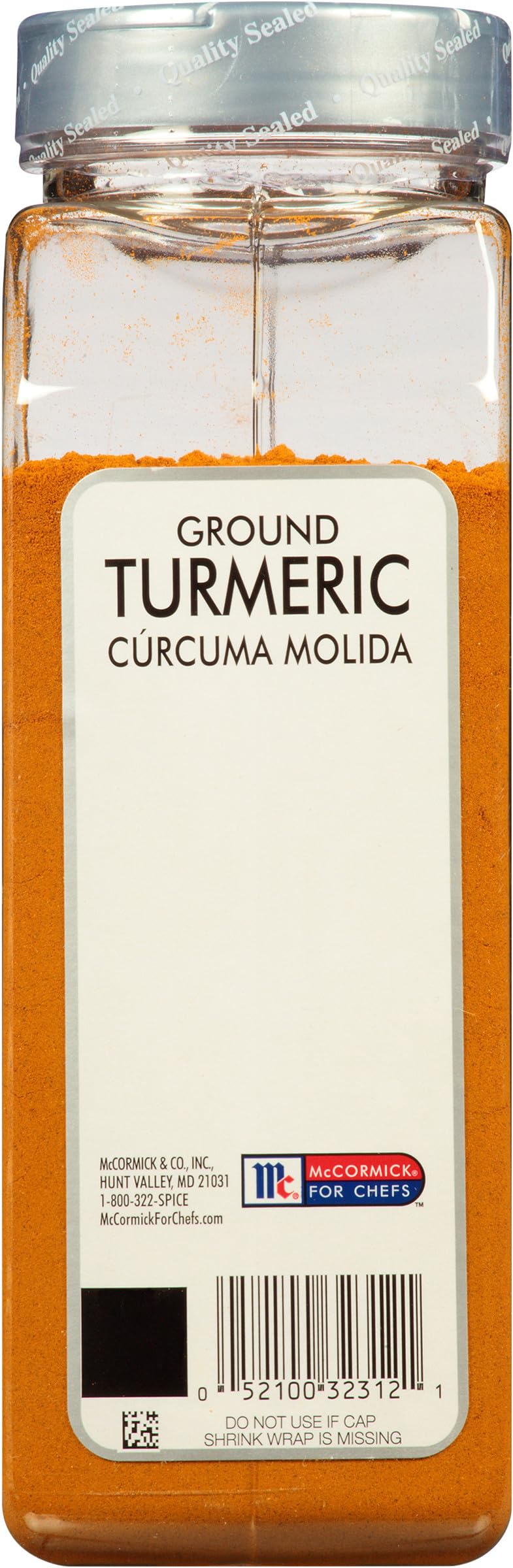 McCormick Culinary Ground Turmeric, 16 oz - One 16 Ounce Container of Powdered Turmeric Spice Perfect for Indian, Southwest Asian, Middle Eastern