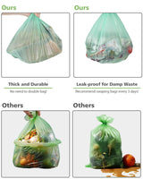 Trash Bags Small 1.2 Gallon AYOTEE, Garbage Bags for Home Office Kitchen fit 5 Liter 5L,1 Gal,74 count, Mini Compostable Bathroom Wastebasket Can