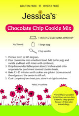 Jessica’s Natural Foods - Gluten-Free Chocolate Chip Cookie Mix Made with the Ancient-Grain Teff and Wholesome Oat Flour, Non-GMO, and Gluten Free, 3 Per Pack