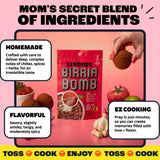 EZ Bombs Birria Bomb Seasoning, Pack of 4 - Authentic Mexican Spice Mix for Tacos, Burritos, Nachos, and Quesadillas - Made with Real Chiles, Herbs