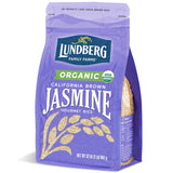 Lundberg Organic Jasmine Rice, Long Grain Brown Rice - Non-Sticky, Fluffy Aromatic Rice, Organically Grown in California, Pantry Staples, 32 Oz