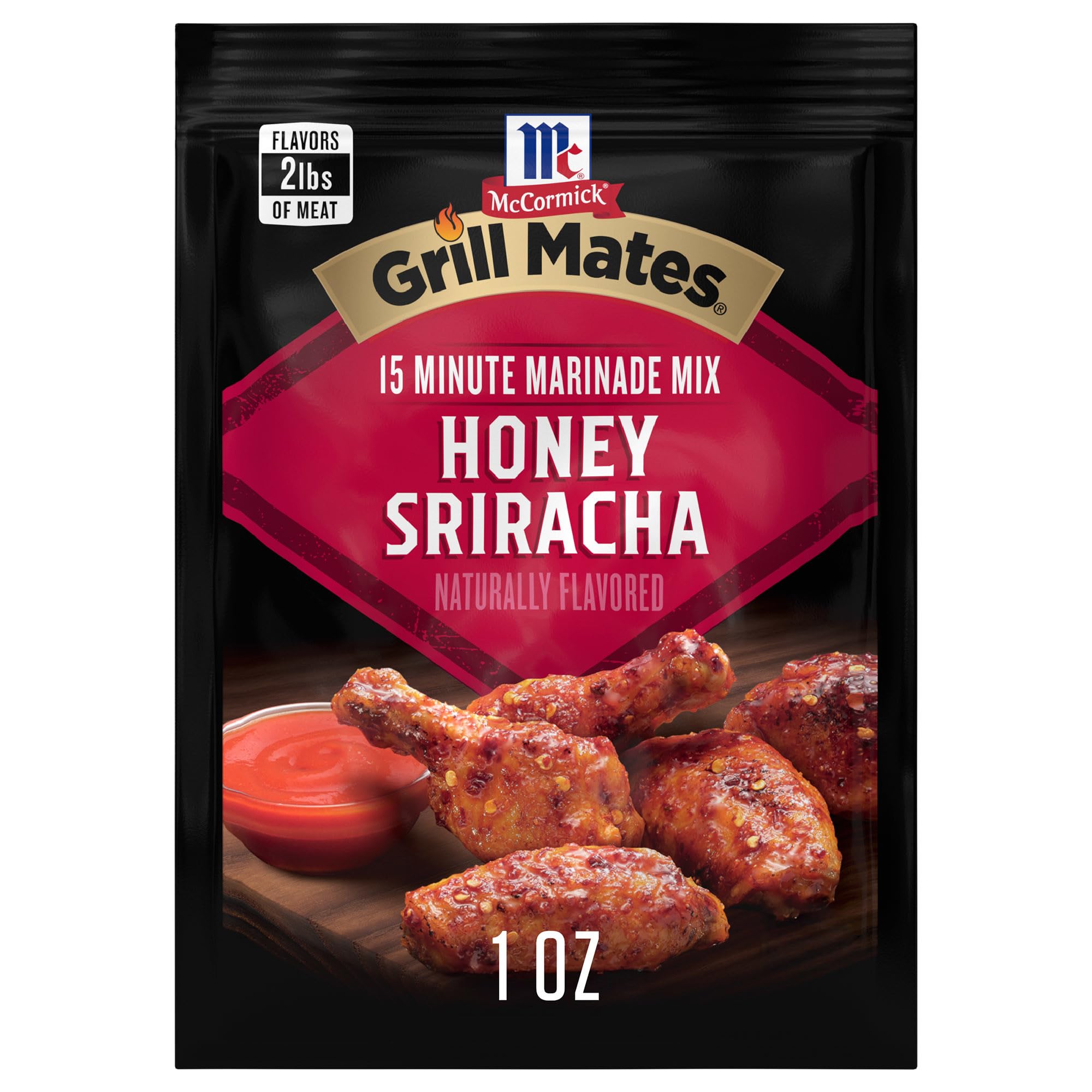 McCormick Grill Mates Honey Sriracha Marinade Mix, 1 oz