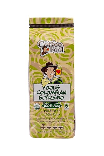 Coffee Fool's Organic Fair Trade Colombian Supremo (Drip Grind)