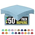 Party Solids Light Blue Napkins Disposable Everyday 50 Pcs 2 Ply Light Blue Dinner Napkins Paper Everyday For Parties & Party Supplies