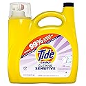 Tide Simply Clean & Sensitive Liquid Laundry Detergent, Cool Cotton Scent, 89 Loads, 117 fl oz