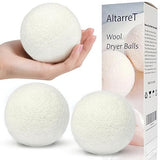 Wool Dryer Balls Handmade 3 Pack XL, Laundry Dryer Lint Balls, Reusable New Zealand Wool Natural Fabric Softener Essentials, Replace Dryer Sheets