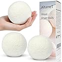 Wool Dryer Balls Handmade 3 Pack XL, Laundry Dryer Lint Balls, Reusable New Zealand Wool Natural Fabric Softener Essentials, Replace Dryer Sheets